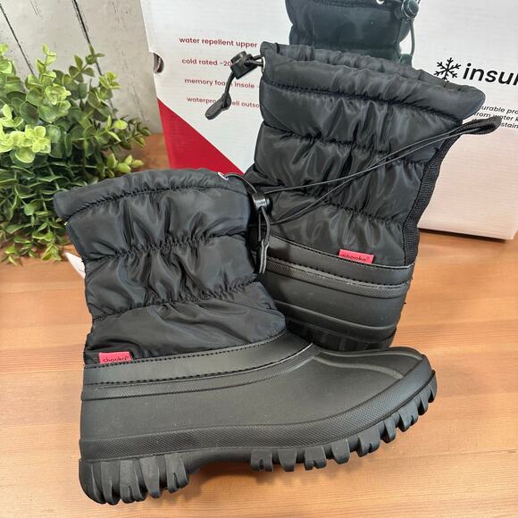 Chooka Women's Black Nylon Puffer Snow Boots Size 6 - Picture 2 of 8